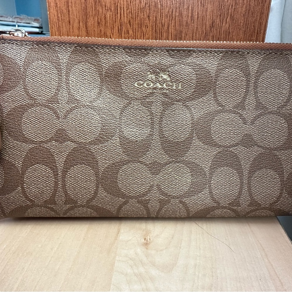 Brown Coach Wristlet